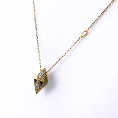 メレダイヤ ネックレス K18 ダイヤモンド 916 レディース ノンブランドジュエリー 【中古】nbjwl