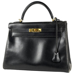 エルメス ケリー32 ハンドバッグ ボックスカーフ □E レディース ブランドバッグ・小物 【中古】brbag