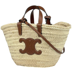 セリーヌ ティーン クラシック パニエ トートバッグ ラフィア レディース ブランドバッグ・小物 【中古】brbag