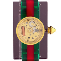 グッチ ヴィンテージ ウェブ 143.5 腕時計 SS プラスチック クォーツ ゴールド レディース 時計 【中古】【保証書】wtcbb