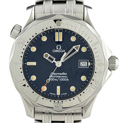 オメガ シーマスタープロフェッショナル 300 2562.80 腕時計 SS クォーツ ブルー系 メンズ 時計 【中古】【保証書】wtcbb