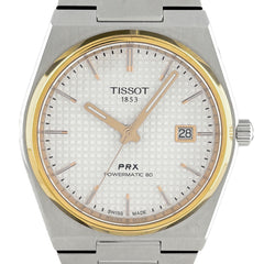 ティソ PRX T137407A TWCP5T23QQ29 腕時計 SS GP 自動巻き シルバー メンズ 時計 【中古】wtcbb