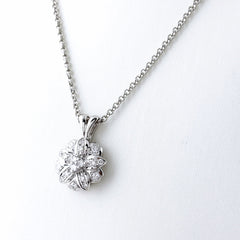 メレダイヤ ネックレス Pt900 Pt850 ダイヤモンド レディース ノンブランドジュエリー 【中古】nbjwl