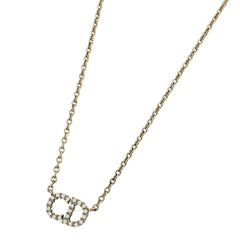 クリスチャンディオール ネックレス GP ラインストーン レディース ブランドアクセサリー 【中古】bracc