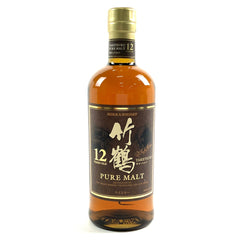 ニッカ 竹鶴 12年 ピュアモルト 丸瓶 700ml 国産ウイスキー 酒 【古酒】liqbb【東京都内限定お届け】