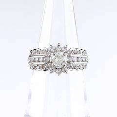 1.00ct ダイヤモンド リング 12号 Pt900 レディース ノンブランドジュエリー 【中古】nbjwl