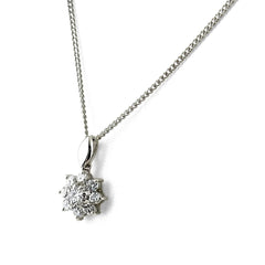 メレダイヤ ネックレス Pt900 ダイヤモンド レディース ノンブランドジュエリー 【中古】nbjwl
