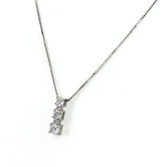 メレダイヤ ネックレス Pt900 Pt850 ダイヤモンド レディース ノンブランドジュエリー 【中古】nbjwl