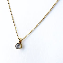 ダイヤモンド ネックレス K18 ダイヤモンド レディース ノンブランドジュエリー 【中古】nbjwl