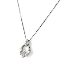 メレダイヤ ネックレス Pt900 Pt850 ダイヤモンド レディース ノンブランドジュエリー 【中古】nbjwl