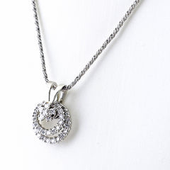 ウォルサム メレダイヤ ネックレス Pt950 Pt850 ダイヤモンド レディース ブランドジュエリー 【中古】brjwl