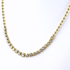 メレダイヤ ネックレス K18 ダイヤモンド レディース ノンブランドジュエリー 【中古】nbjwl