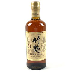 ニッカ 竹鶴 21年 ピュアモルト 700ml 国産ウイスキー 酒 【古酒】liqbb【東京都内限定お届け】