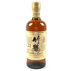 ニッカ 竹鶴 21年 ピュアモルト 700ml 国産ウイスキー 酒 【古酒】liqbb【東京都内限定お届け】