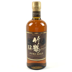 ニッカ 竹鶴 12年 ピュアモルト 丸瓶 700ml 国産ウイスキー 酒 【古酒】liqbb【東京都内限定お届け】