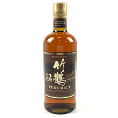 ニッカ 竹鶴 12年 ピュアモルト 丸瓶 700ml 国産ウイスキー 酒 【古酒】liqbb【東京都内限定お届け】