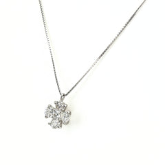 メレダイヤ ネックレス Pt900 Pt850 ダイヤモンド レディース ノンブランドジュエリー 【中古】nbjwl