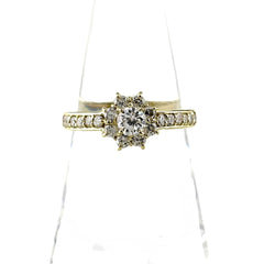 メレダイヤ リング 15号 K18 ダイヤモンド レディース ノンブランドジュエリー 【中古】nbjwl