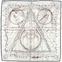 エルメス プチカレ LA MUSIQUE DES SPHERES スカーフ シルク レディース ブランドバッグ・小物 【中古】brbag