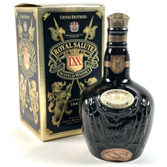 シーバスブラザーズ ロイヤルサルート LXX 黒 700ml スコッチウイスキー ブレンデッド 酒 【古酒】liqbb