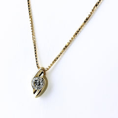 ダイヤモンド ネックレス K18 ダイヤモンド レディース ノンブランドジュエリー 【中古】nbjwl
