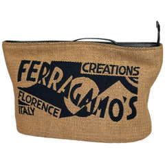 サルヴァトーレフェラガモ アクセサリーポーチ ファブリック レディース ブランドバッグ・小物 【中古】brbag