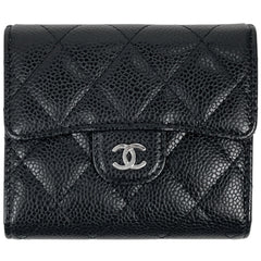 シャネル 三つ折り財布 キャビアスキン レディース ブランドバッグ・小物 【中古】brbag