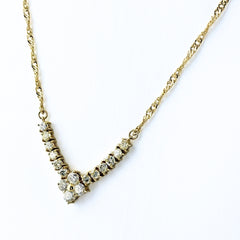 メレダイヤ ネックレス K18 ダイヤモンド レディース ノンブランドジュエリー 【中古】nbjwl