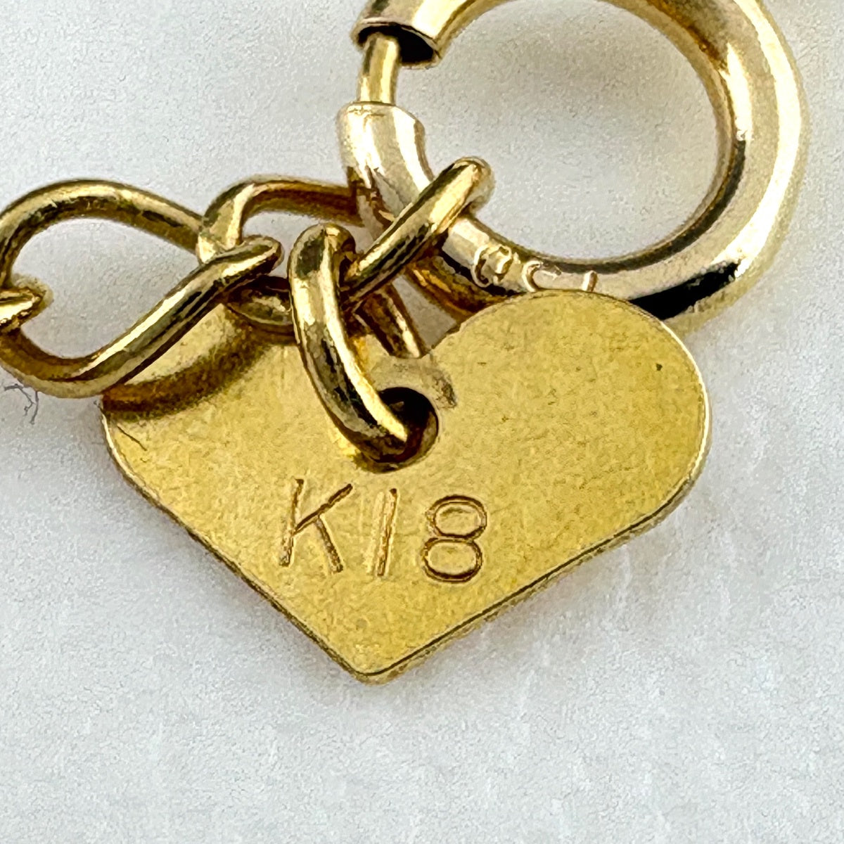 ハートモチーフ ネックレス K18 ダイヤモンド レディース ノンブランド