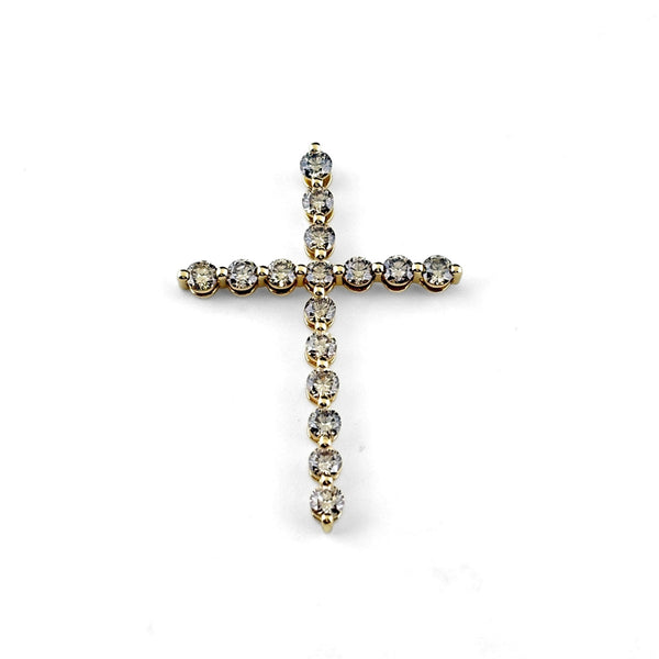 2.30ct クロスモチーフ ペンダントトップ K18 ダイヤモンド レディース