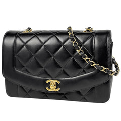 シャネル ダイアナ マトラッセ ショルダーバッグ レザー A01164 レディース ブランドバッグ・小物 【中古】brbag