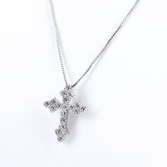 メレダイヤ ネックレス K18 WG ダイヤモンド レディース ノンブランドジュエリー 【中古】nbjwl