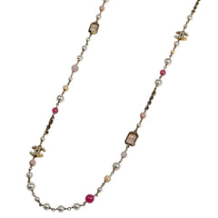 シャネル ネックレス GP フェイクパール レディース ブランドアクセサリー 【中古】bracc