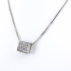 1.95ct ダイヤモンド ネックレス Pt900 Pt850 レディース ノンブランドジュエリー 【中古】nbjwl