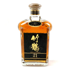 ニッカ 竹鶴 21年 ピュアモルト 角瓶 700ml 国産ウイスキー 酒 【古酒】liqbb【東京都内限定お届け】