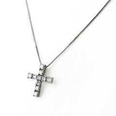 メレダイヤ ネックレス Pt900 Pt850 ダイヤモンド レディース ノンブランドジュエリー 【中古】nbjwl