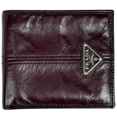 プラダ 二つ折り財布 レザー 2M0738 メンズ ブランドバッグ・小物 【中古】brbag