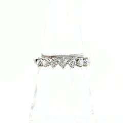メレダイヤ リング 13号 K18 WG ダイヤモンド レディース ノンブランドジュエリー 【中古】nbjwl