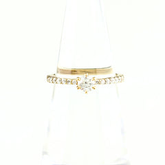 0.25ct ダイヤモンド リング 9.5号 K18 YG レディース ノンブランドジュエリー 【中古】nbjwl