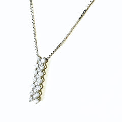 メレダイヤ ネックレス Pt900 Pt850 ダイヤモンド レディース ノンブランドジュエリー 【中古】nbjwl