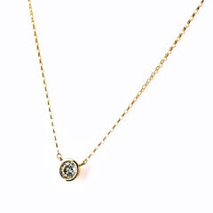 ダイヤモンド ネックレス K18 ダイヤモンド レディース ノンブランドジュエリー 【中古】nbjwl
