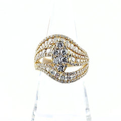 2.48ct ダイヤモンド リング 14号 K18 YG レディース ノンブランドジュエリー 【中古】nbjwl