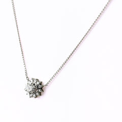 メレダイヤ ネックレス Pt900 Pt850 ダイヤモンド レディース ノンブランドジュエリー 【中古】nbjwl