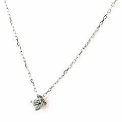 ダイヤモンド ネックレス K18 WG ダイヤモンド レディース ノンブランドジュエリー 【中古】nbjwl