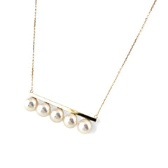 パール ネックレス K18 パール レディース ノンブランドジュエリー 【中古】nbjwl