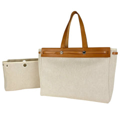 エルメス エールバッグ カバスMM トートバッグ トワルアッシュ □F レディース ブランドバッグ・小物 【中古】brbag