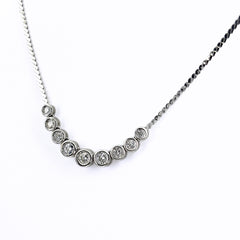 メレダイヤ ネックレス Pt900 Pt850 ダイヤモンド レディース ノンブランドジュエリー 【中古】nbjwl