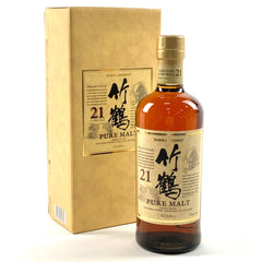 ニッカ 竹鶴 21年 ピュアモルト 700ml 国産ウイスキー 酒 【古酒】liqbb【東京都内限定お届け】