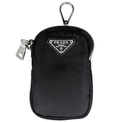 プラダ キーチェーン付 Re-Nylon ミニポーチ アクセサリーポーチ ナイロン 1TT119 レディース ブランドバッグ・小物 【中古】brbag