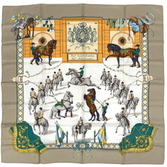 エルメス カレ90 Real Escuela Andaluza Del Arte Ecuestre スカーフ シルク レディース ブランドバッグ・小物 【中古】brbag